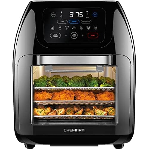 CHEFMAN Multifunctional Digital Air Fryer+ Rotisserie, Dehydrator, Convection